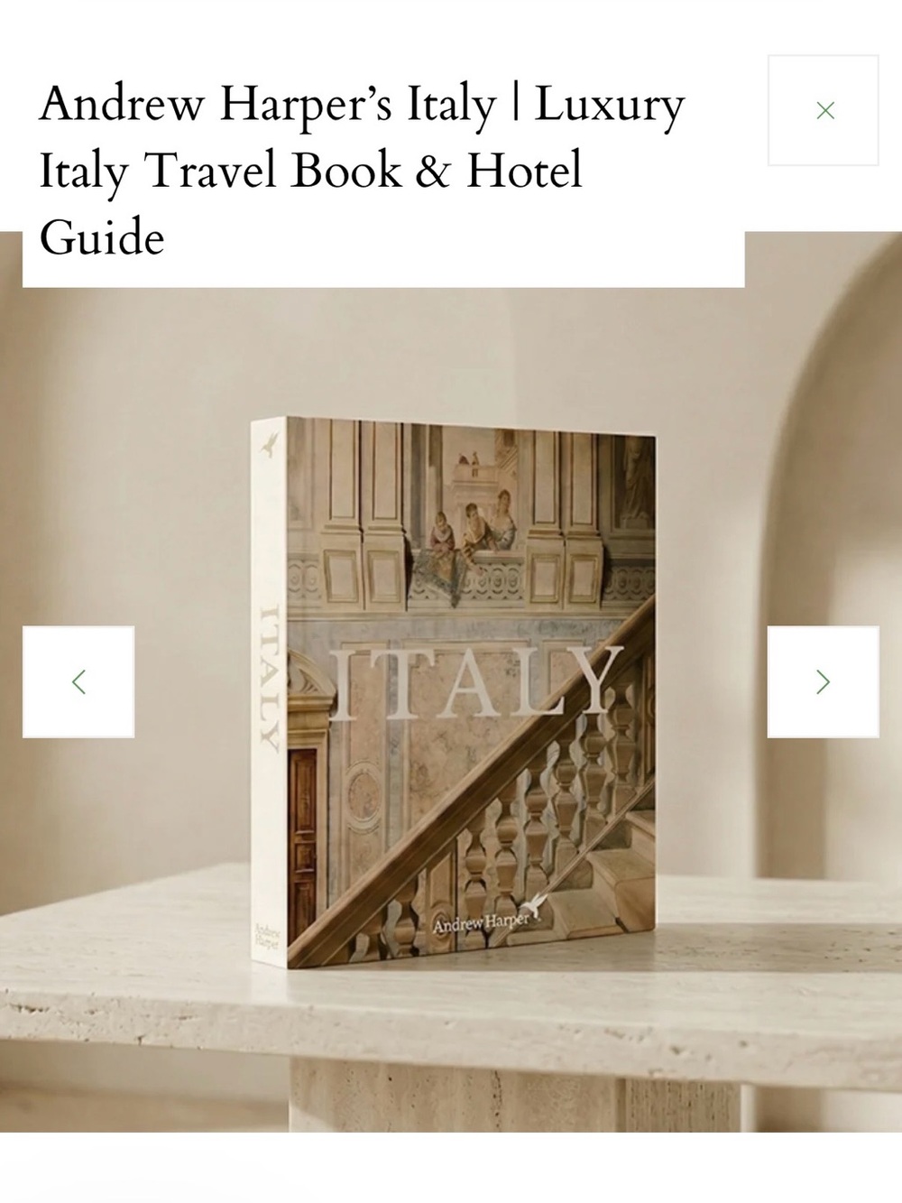 Andrew Harper’s Italy | Luxury Italy Travel Book & Hotel Guide